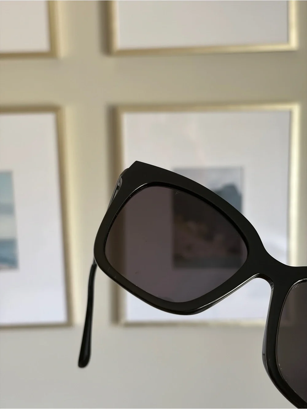 Diff Eyewear Black Oversized Cat-Eye Sunglasses